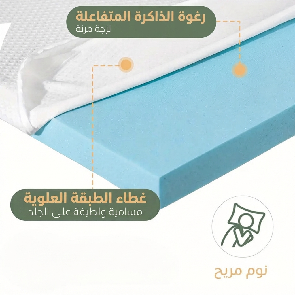 مرتبة تطرية ميموري فوم